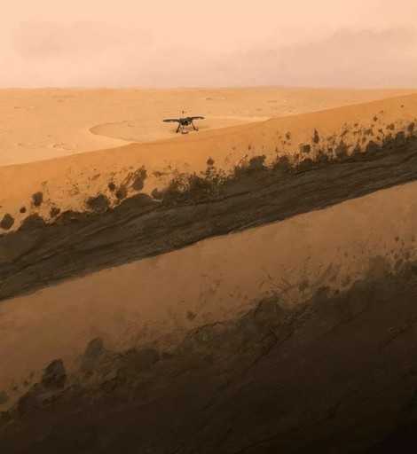 Изследователите са сканирали повърхността на Марс на 200 метра дълбочина